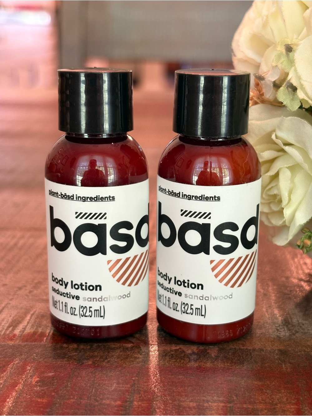 NEW basd BODY LOTION Minis in SEDUCTIVE SANDALWOOD Duo!